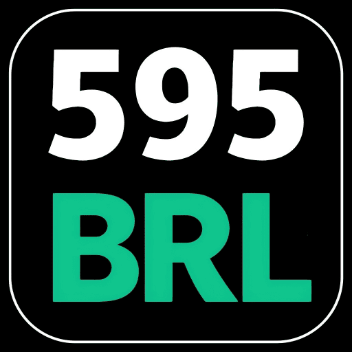 Imagem promocional da 595BRL mostrando a plataforma e suas vantagens